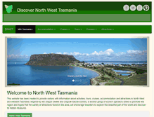 Tablet Screenshot of discovernorthwesttasmania.com.au